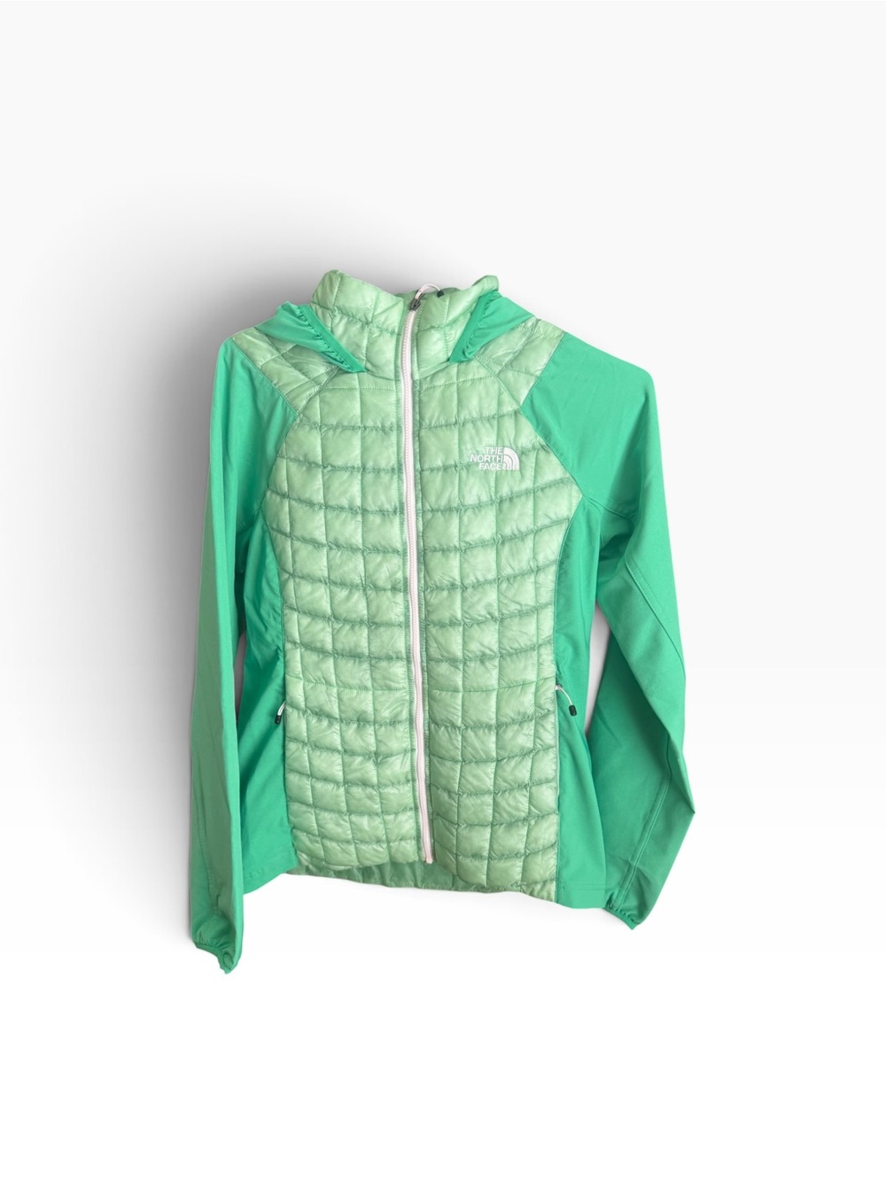 The North Face ThermoBall Hybrid Hoodie Jacket Green Women’s S